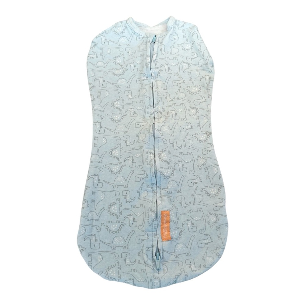 Swaddle Me Blue Dinosaur Baby Sleep Sack